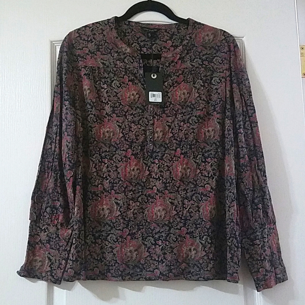 Long Sleeve Henley Top
